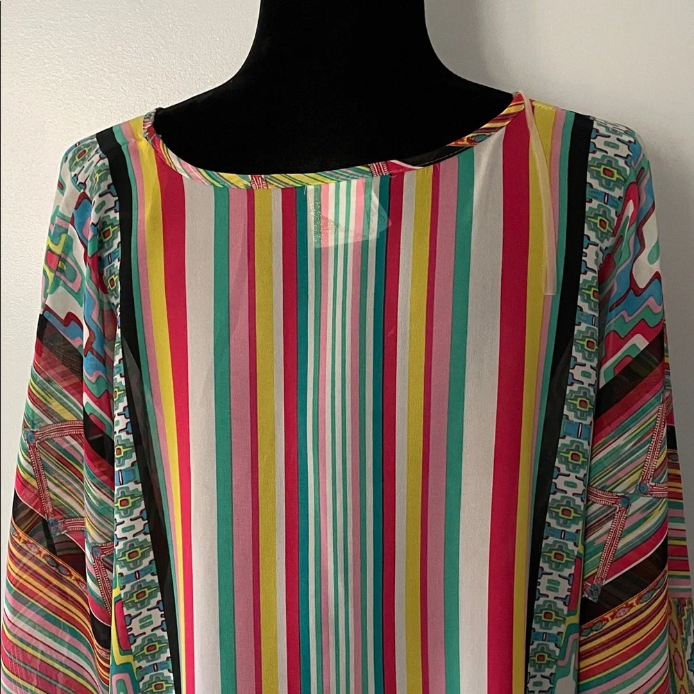 Colorful Striped Coverup - Picture 7 of 9